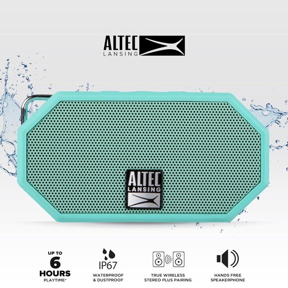 Altec Lansing Mini H20 3 Rugged Portable Waterproof Bluetooth Speaker Mint IP67 - Picture 9 of 16